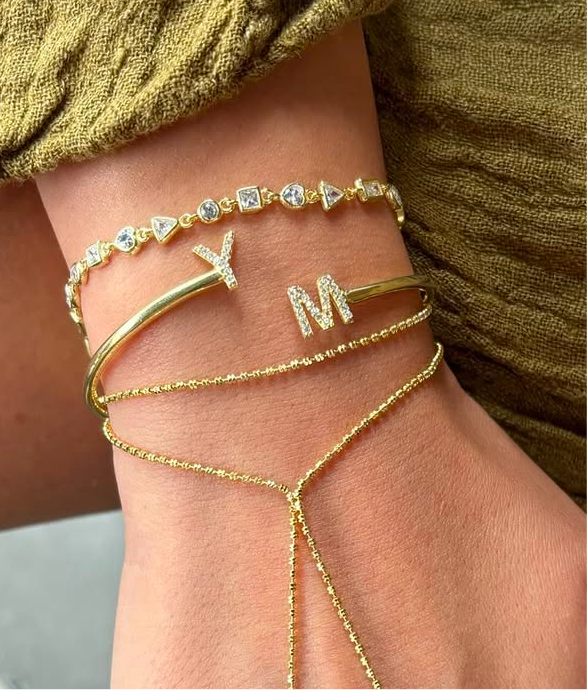Signature Initials Cuff Bracelet