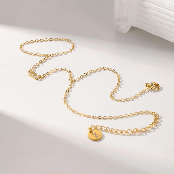 Custom Crystal Initial Hand Chain