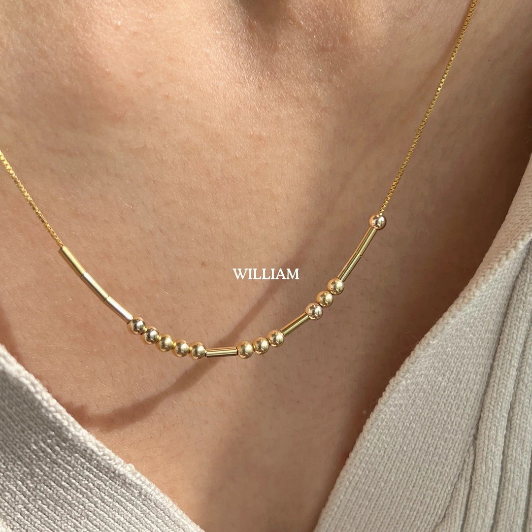 Custom Morse Code Necklace For Women