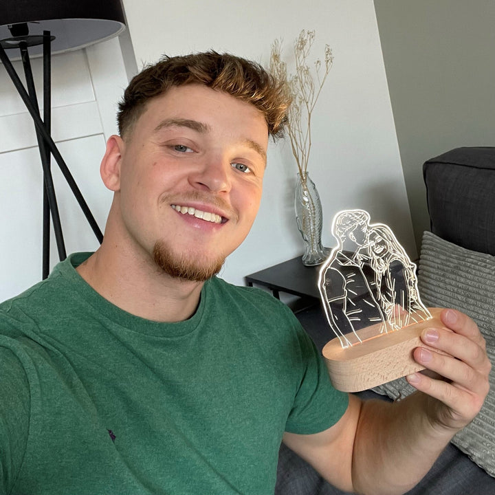 ⭐ Lampiece™ Custom Memory Lamp + FREE Name Necklace