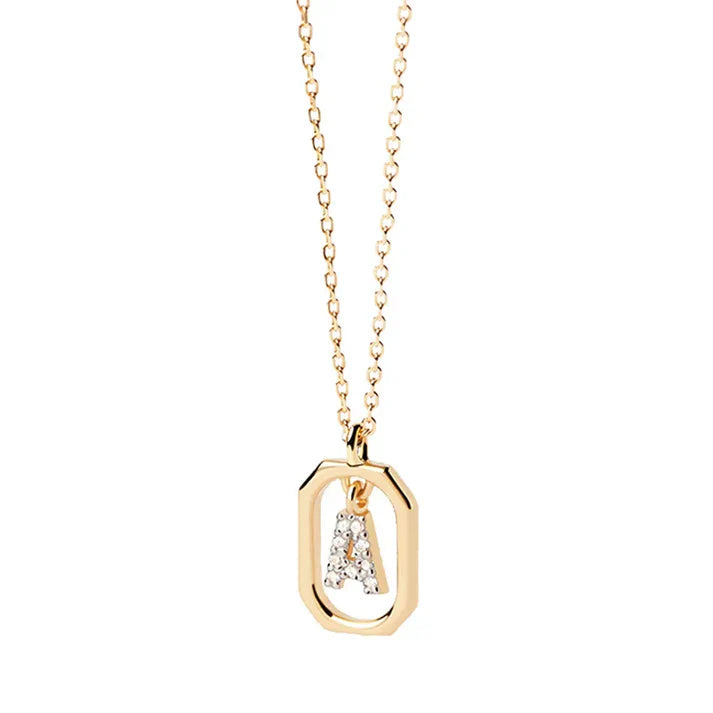 Exclusive Pave Initial Necklace